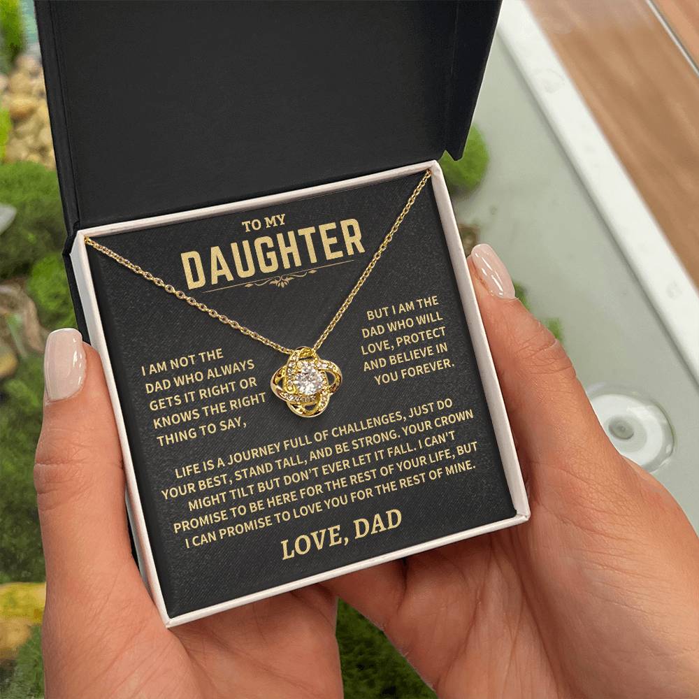 Gift For Daughter From Dad, "Crown Might Tilt But Don't Ever Let It Fall" - Image 3