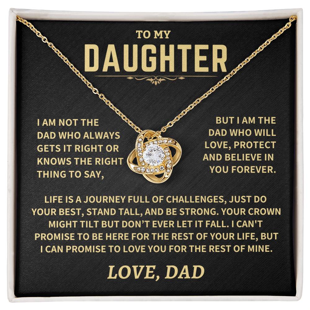 Gift For Daughter From Dad, "Crown Might Tilt But Don't Ever Let It Fall" - Image 5