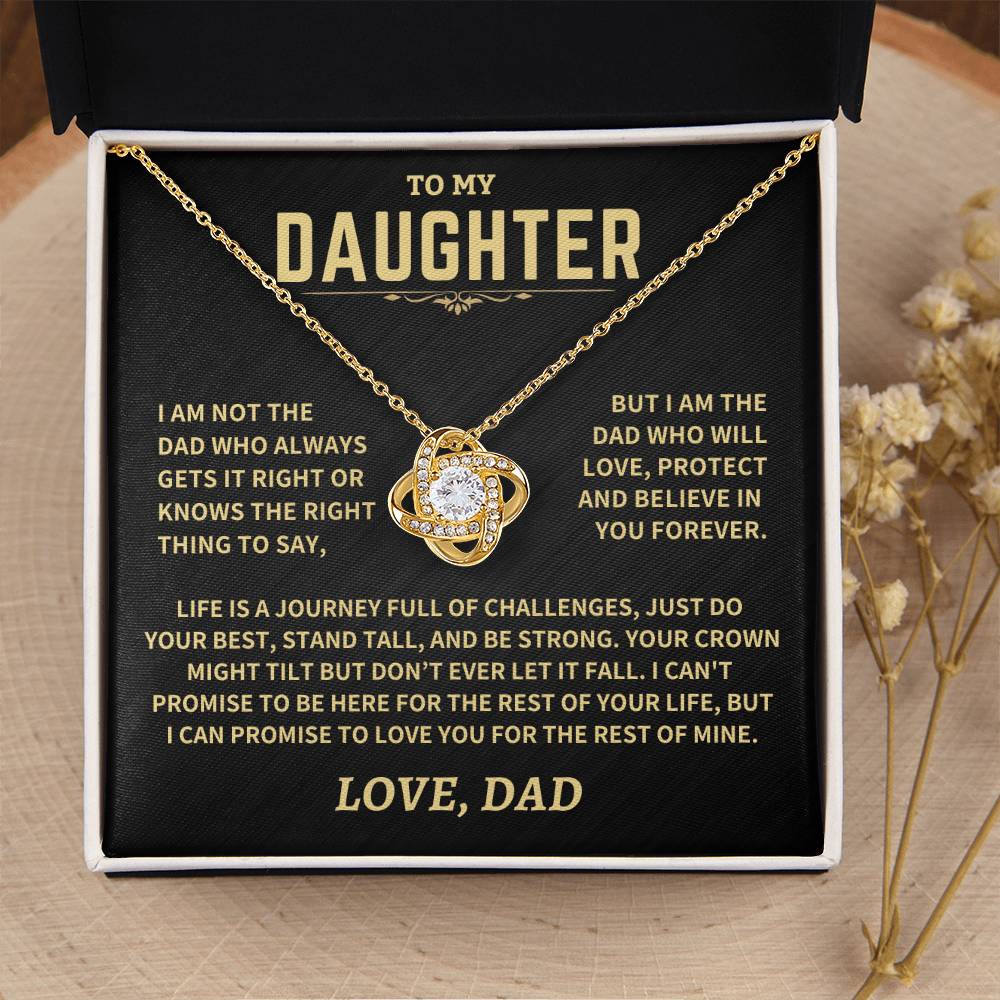 Gift For Daughter From Dad, "Crown Might Tilt But Don't Ever Let It Fall" - Image 9