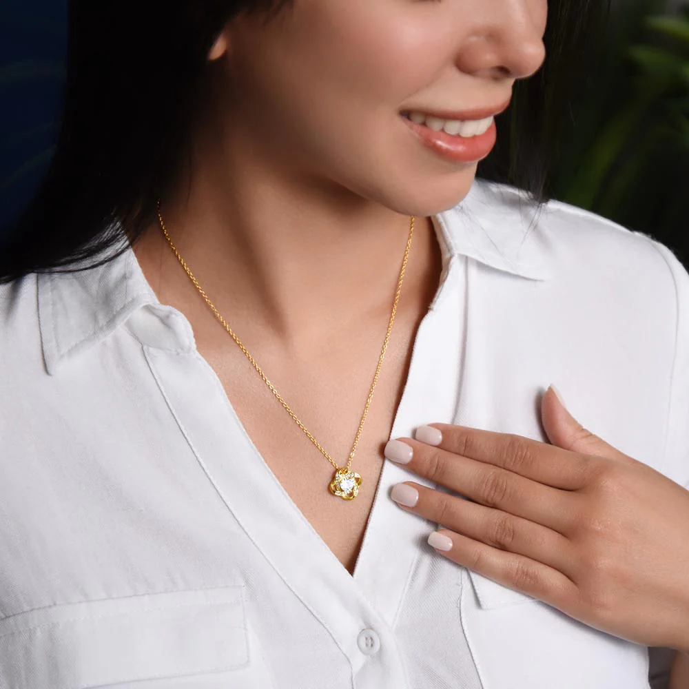 Best Friend Gift- Love Knot Necklace - Image 7