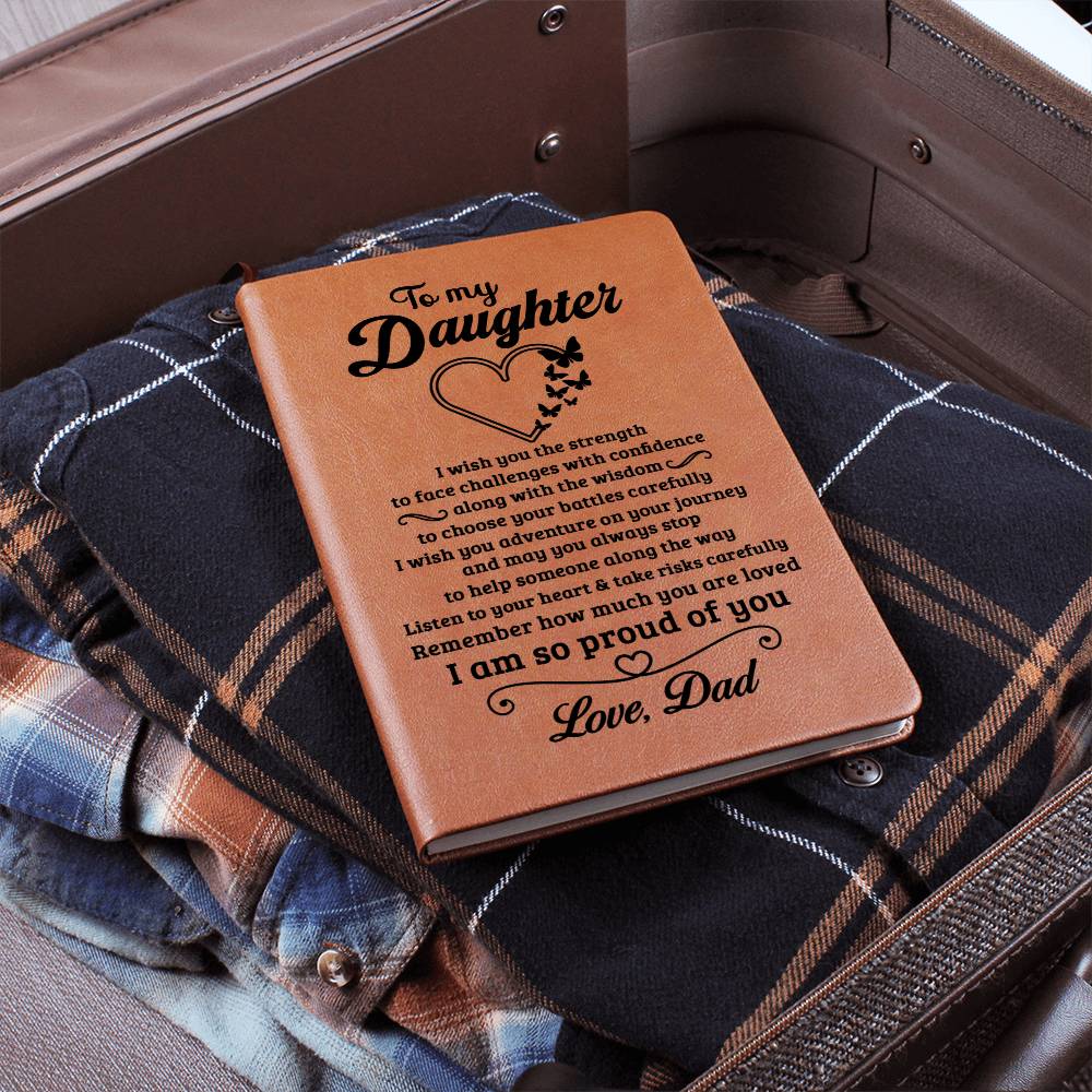 Daughter Gift-Leather Journal-From Dad - Image 7