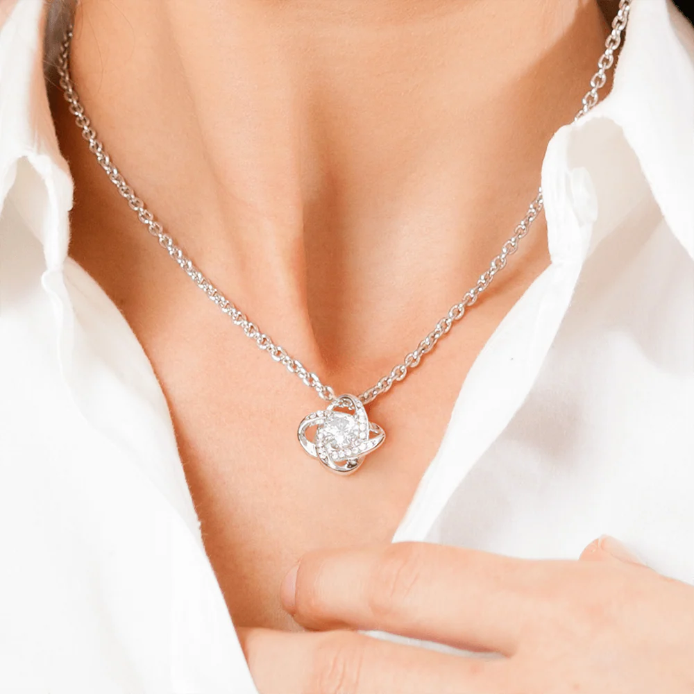 Future Wife Gift, "Your Last Everything", Knot Necklace - Image 7