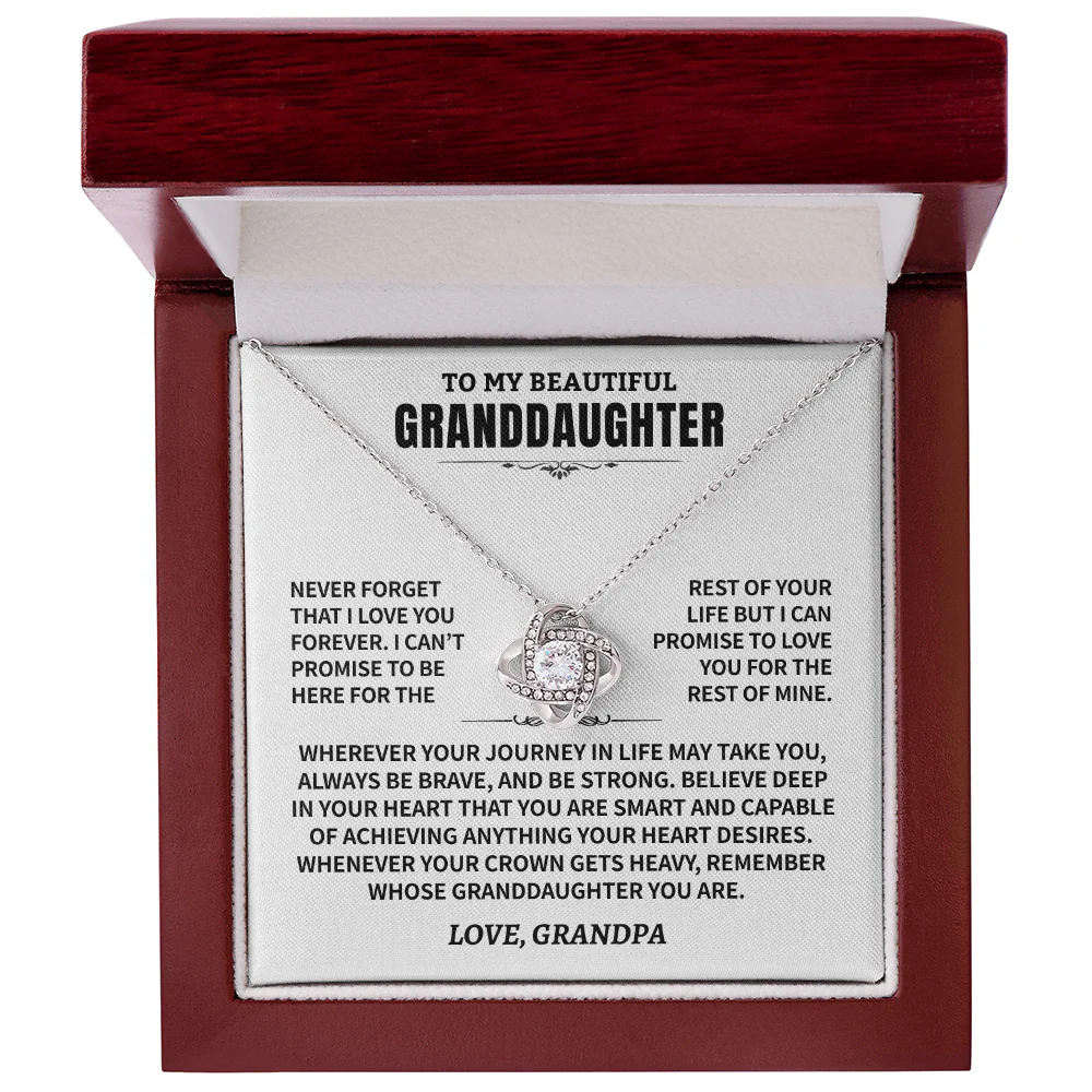 To My Granddaughter Gift From Grandpa, "Never Forget That I Love You" - Image 3