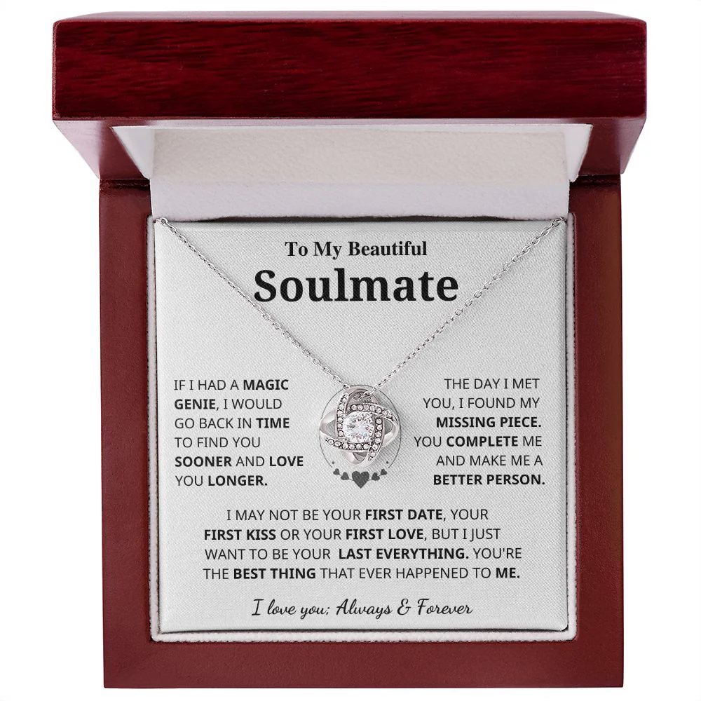 Soulmate Gift- Last Everything- Love Knot Necklace - Image 3