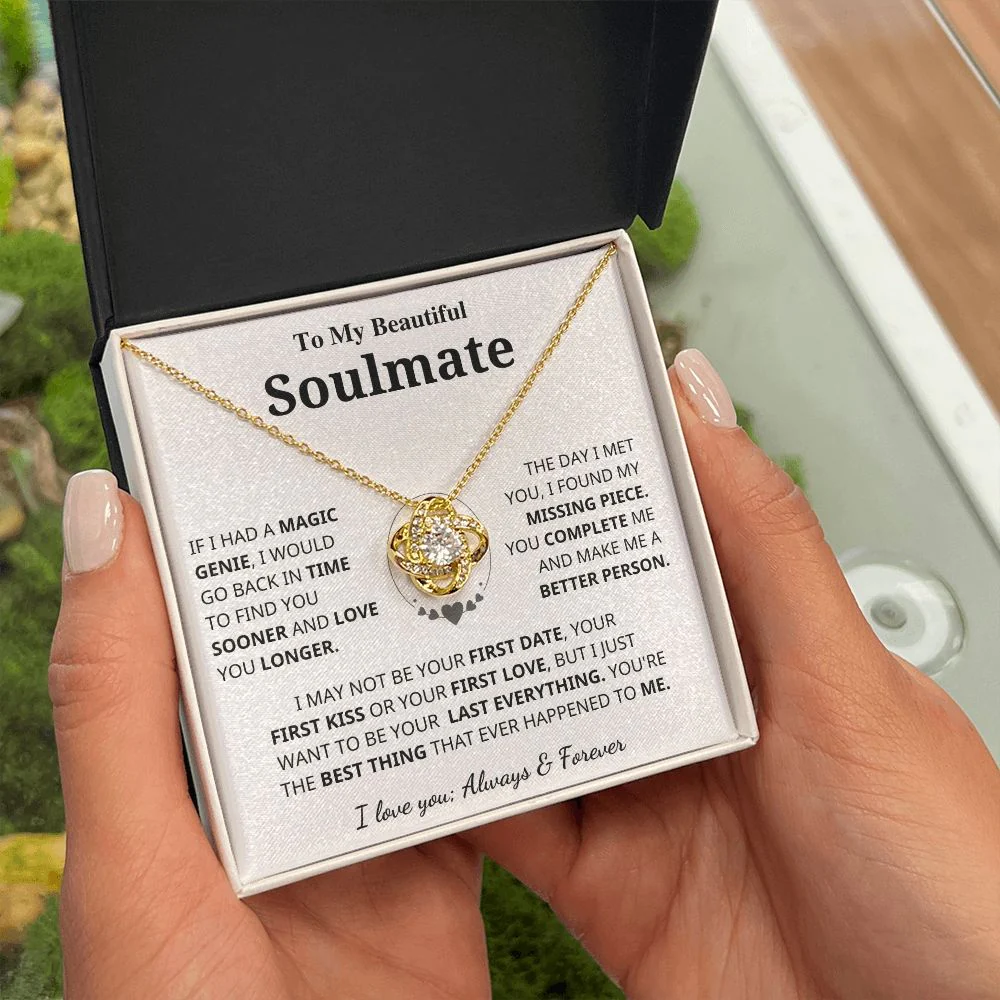 Soulmate Gift- Last Everything- Love Knot Necklace - Image 4