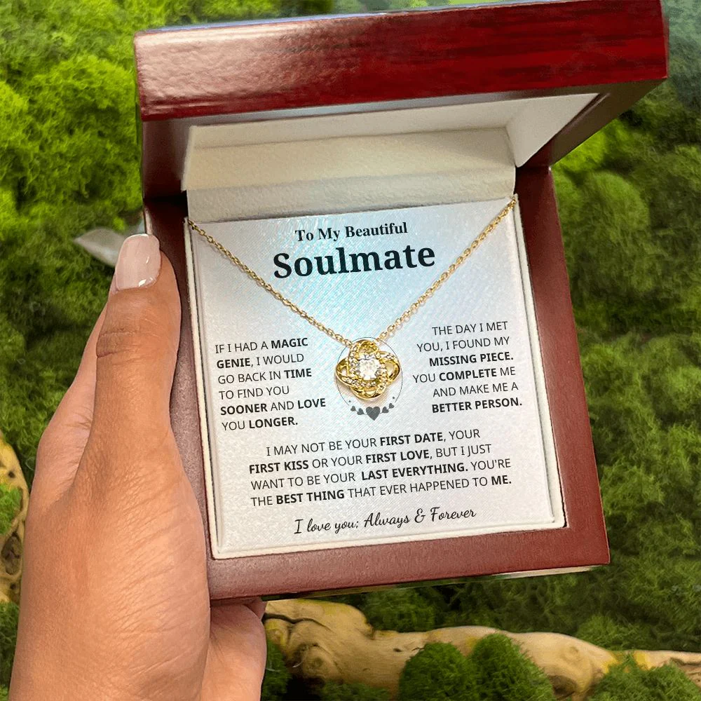 Soulmate Gift- Last Everything- Love Knot Necklace - Image 6