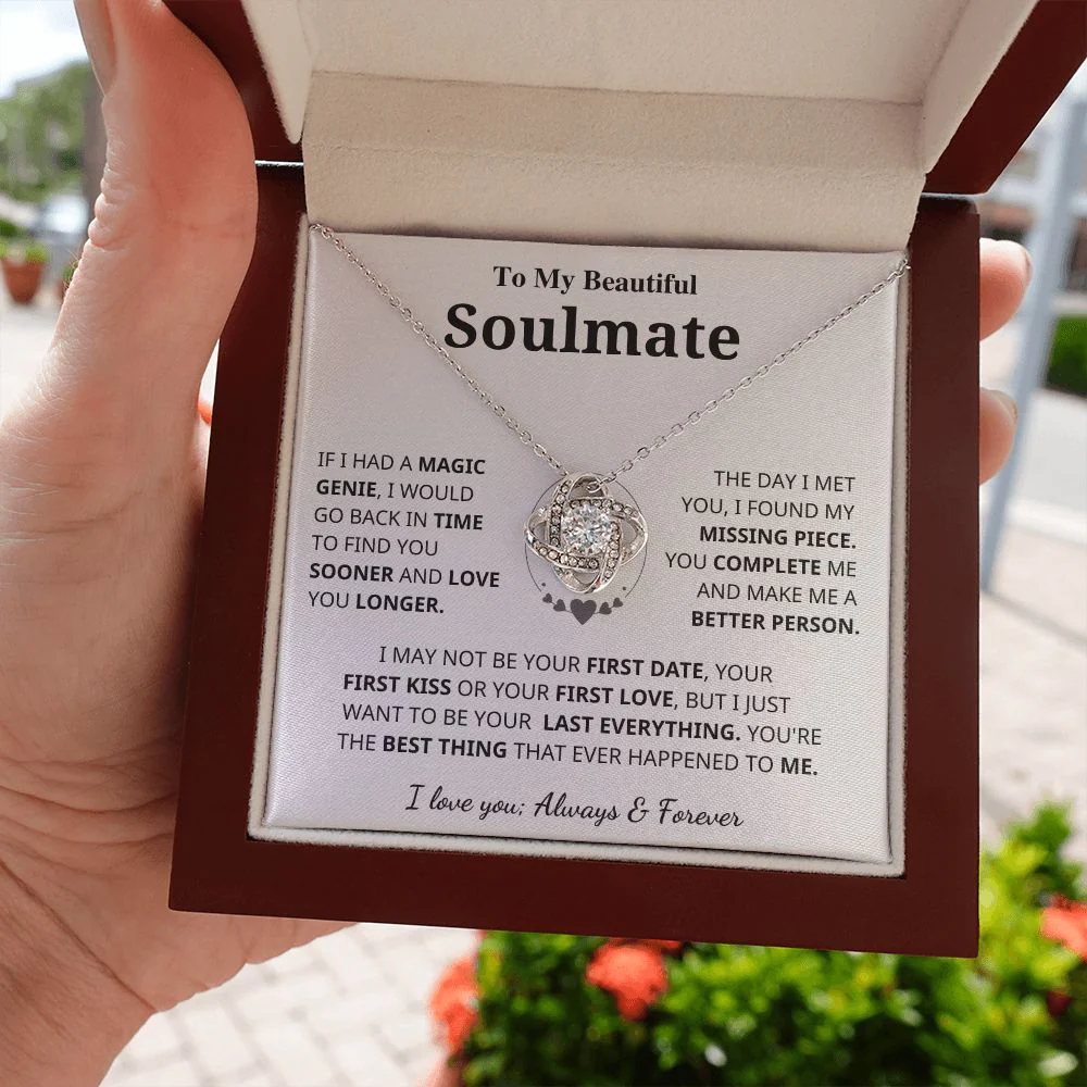 Soulmate Gift- Last Everything- Love Knot Necklace - Image 7