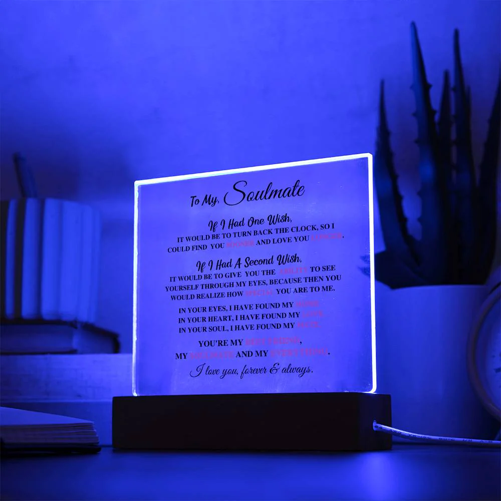 Soulmate Gift- My Everything- Acrylic Plaque - Image 4
