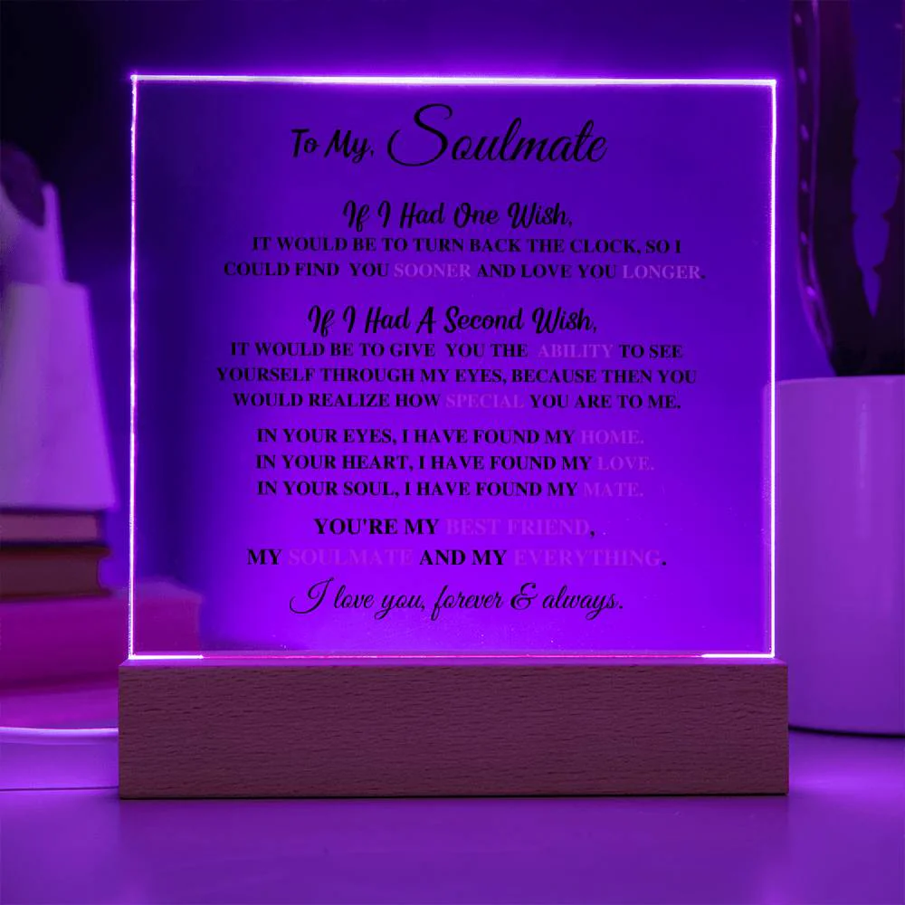 Soulmate Gift- My Everything- Acrylic Plaque - Image 7